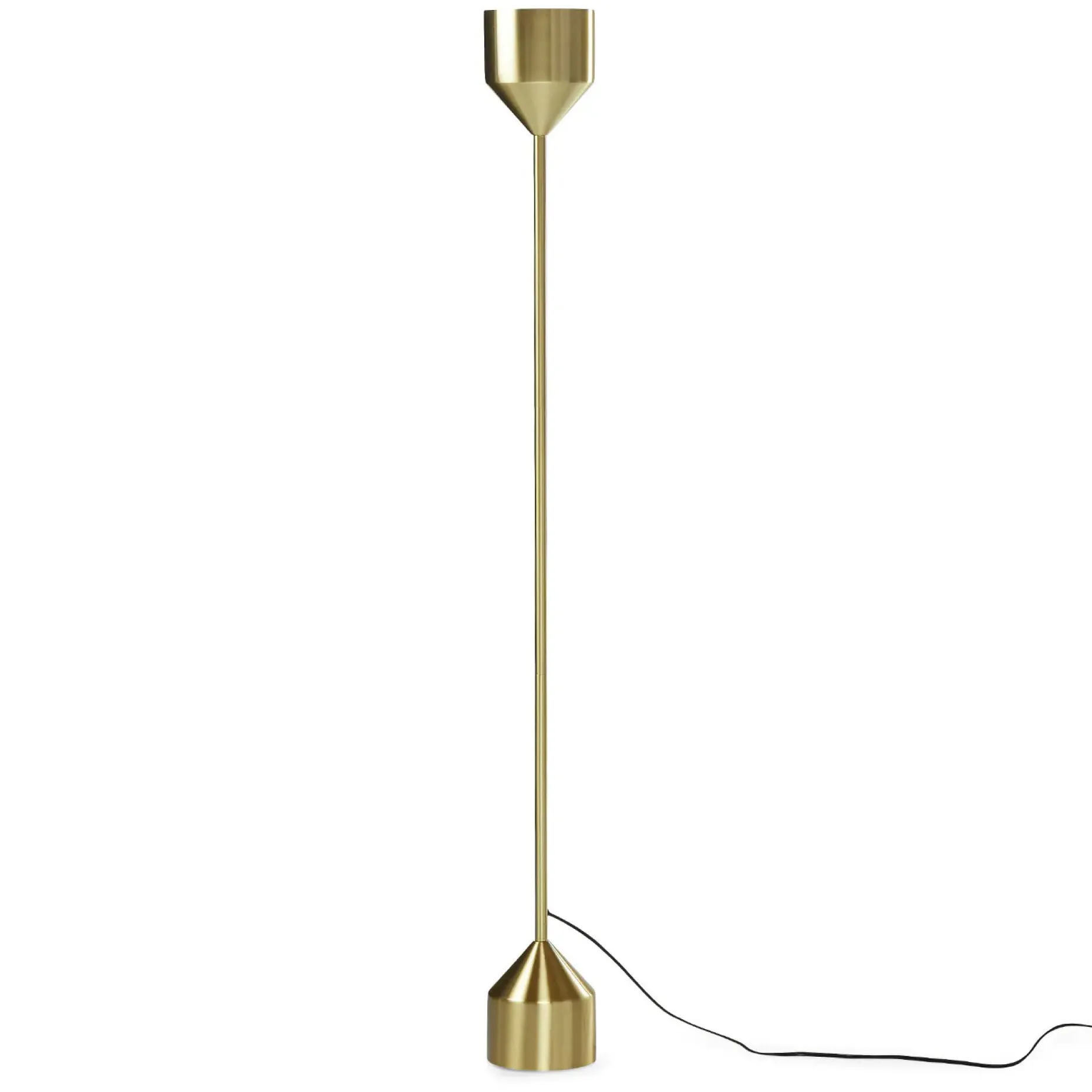 Barbell Floor Lamp - Brass