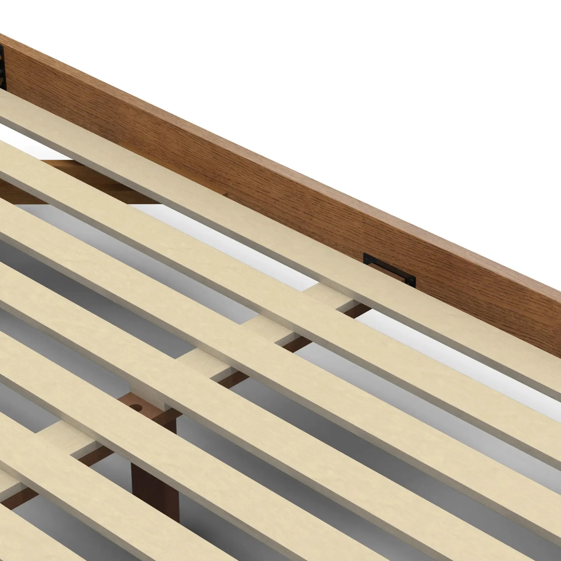 Basi Full Bed Frame - Smoked Oak