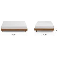 Basi Full Bed Frame - Smoked Oak