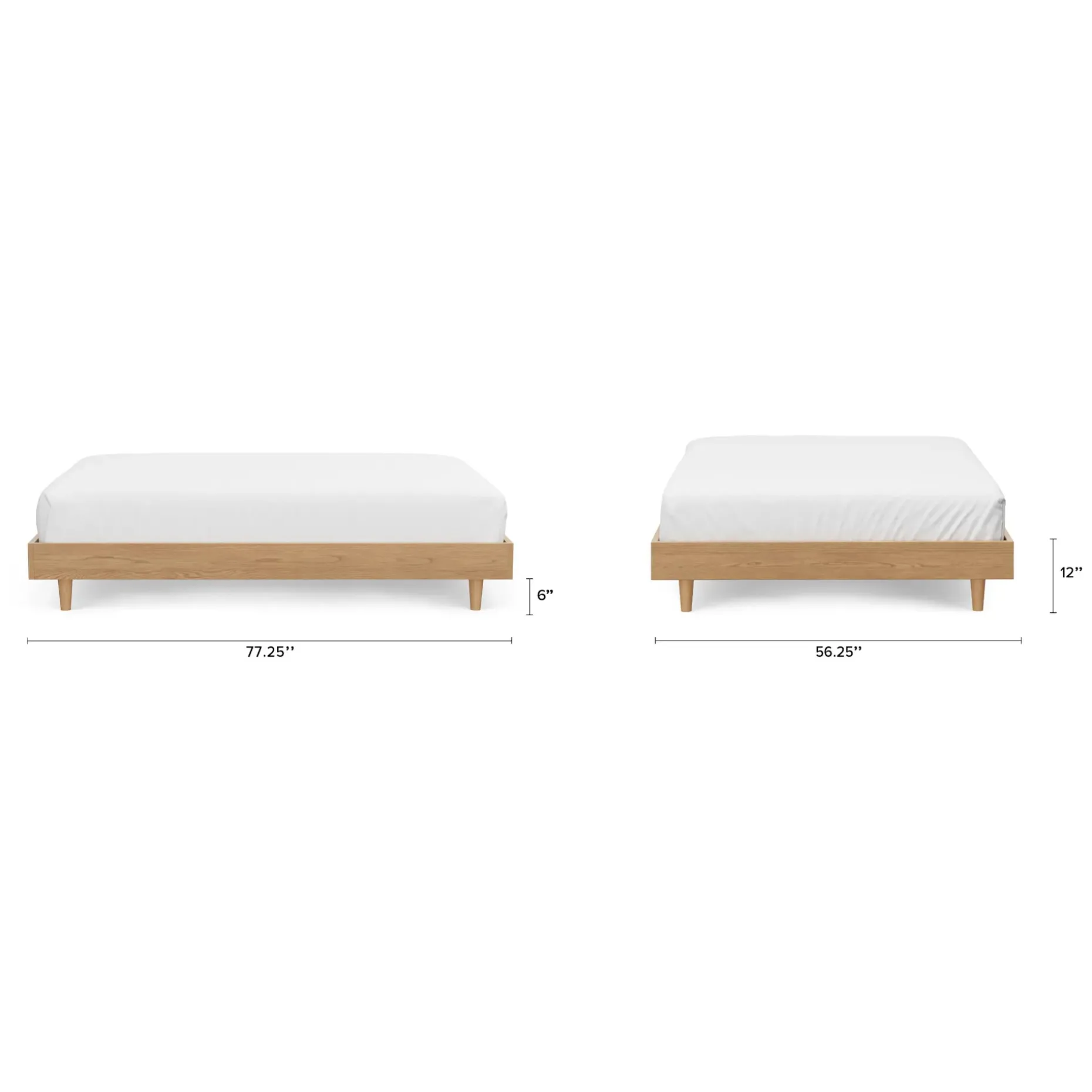 Basi Full Bed Frame - White Oak