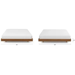Basi King Bed Frame - Smoked Oak