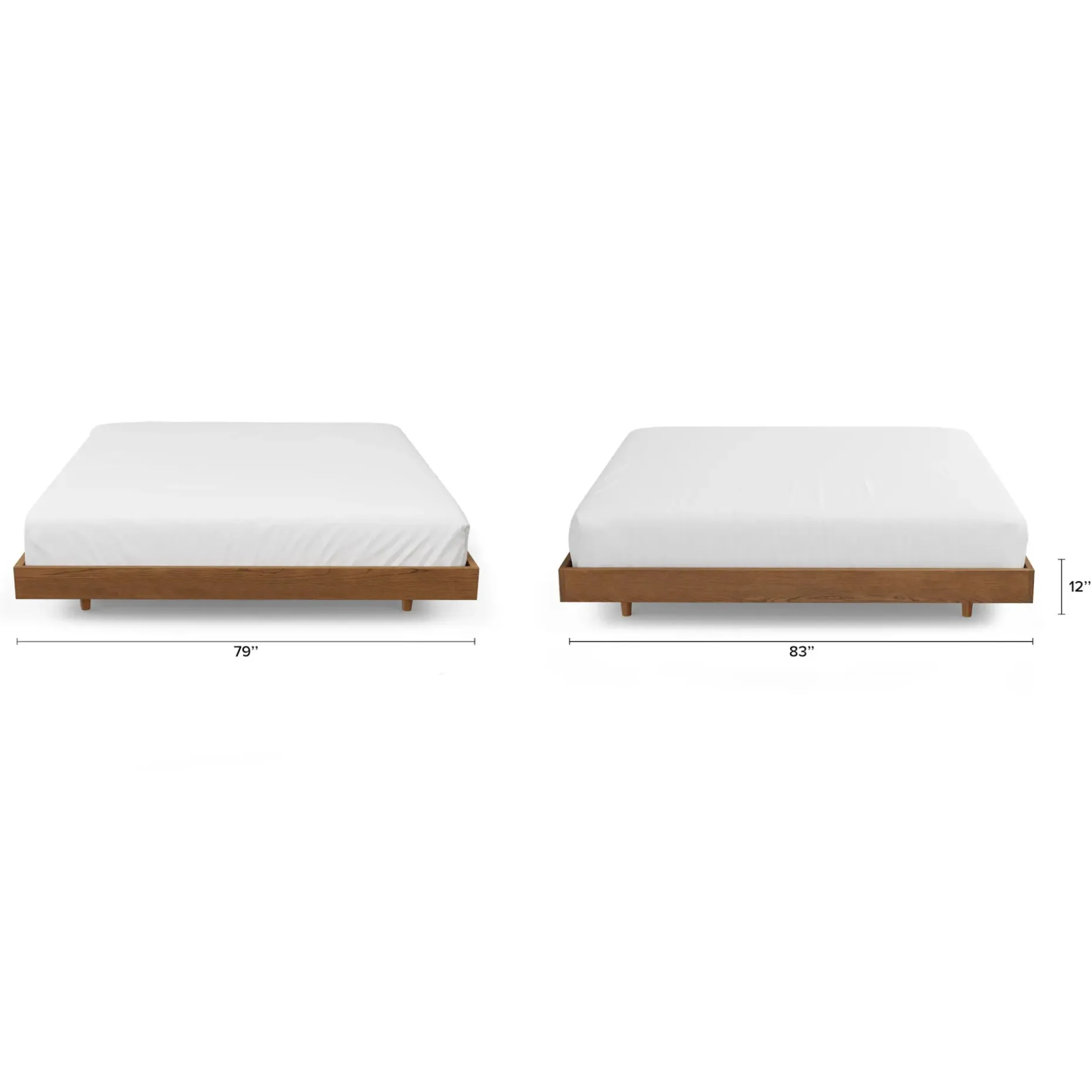 Basi King Bed Frame - Smoked Oak