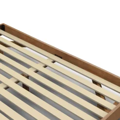 Basi King Bed Frame - Smoked Oak