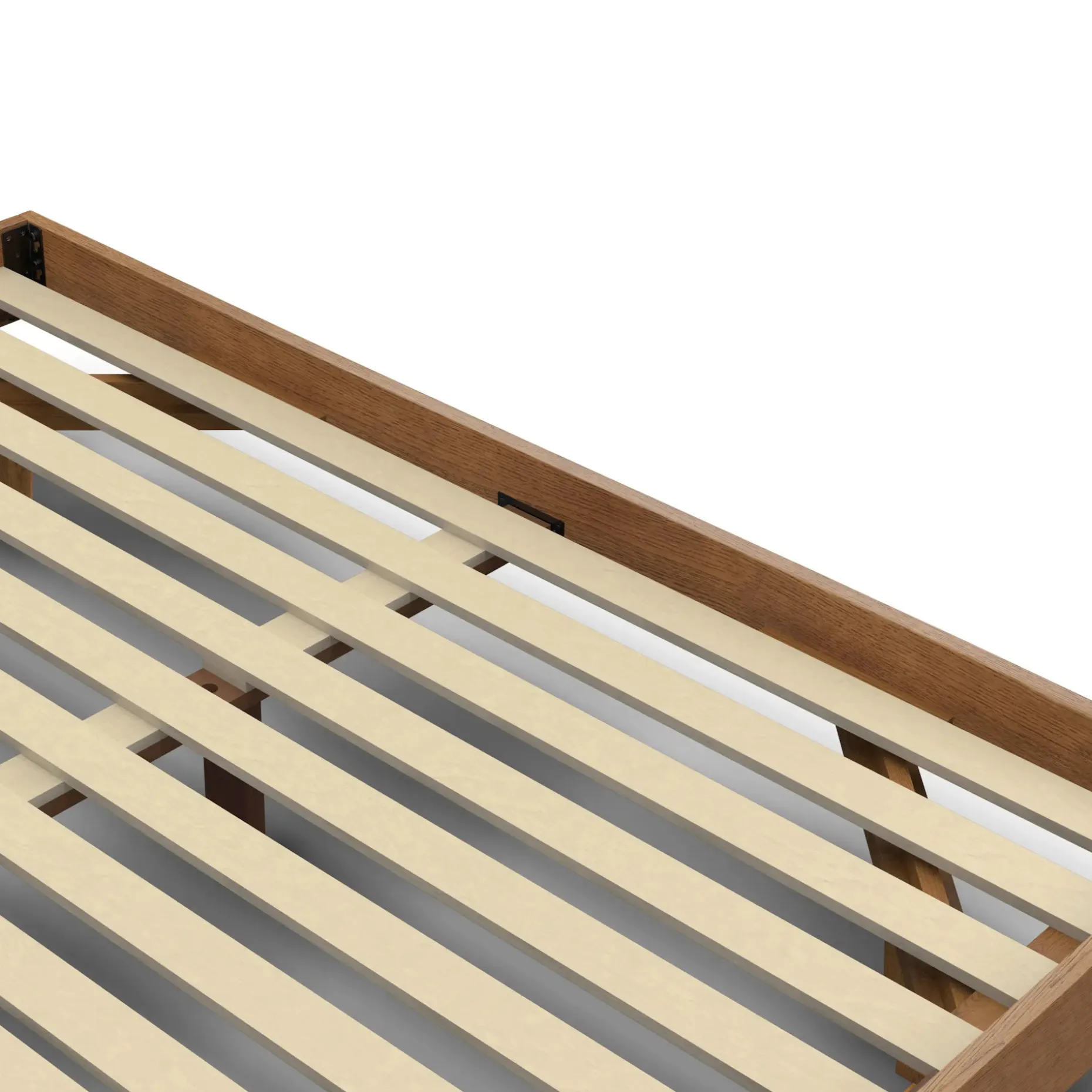 Basi King Bed Frame - Smoked Oak