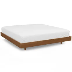 Basi King Bed Frame - Smoked Oak