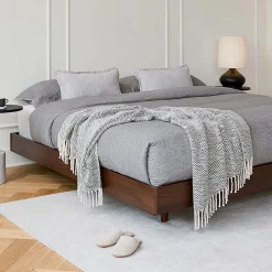 Basi King Bed Frame - Walnut