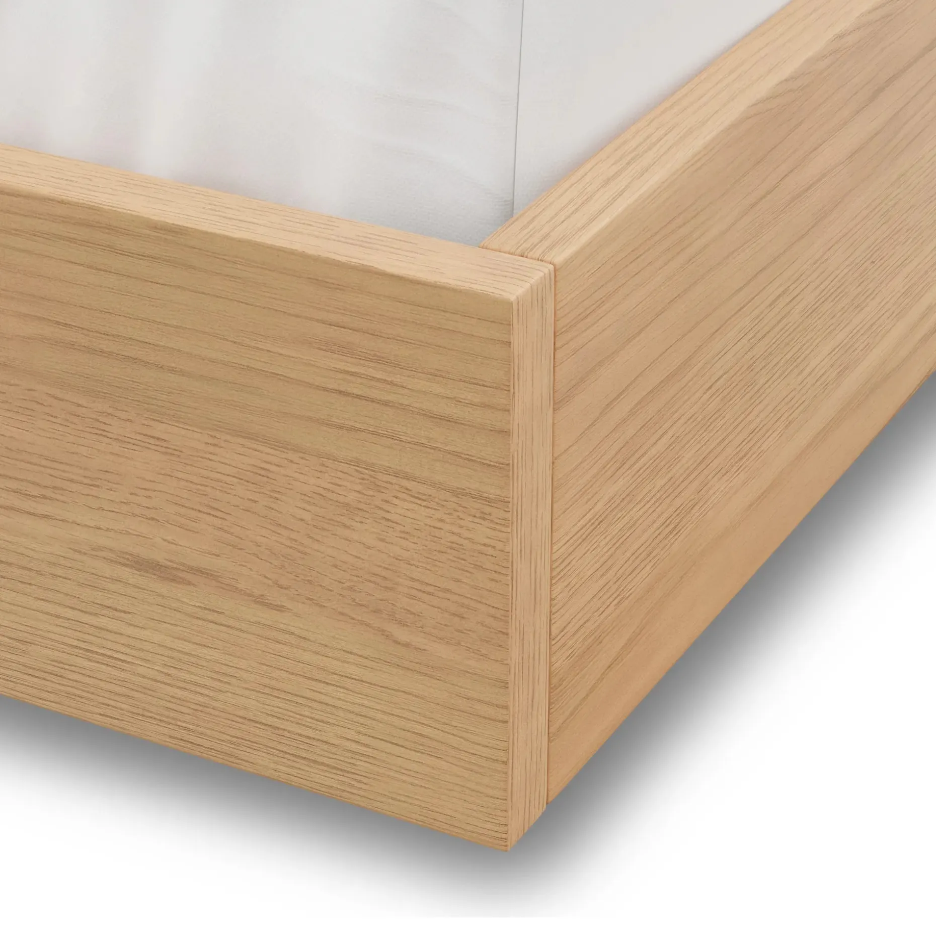 Basi King Bed Frame - White Oak