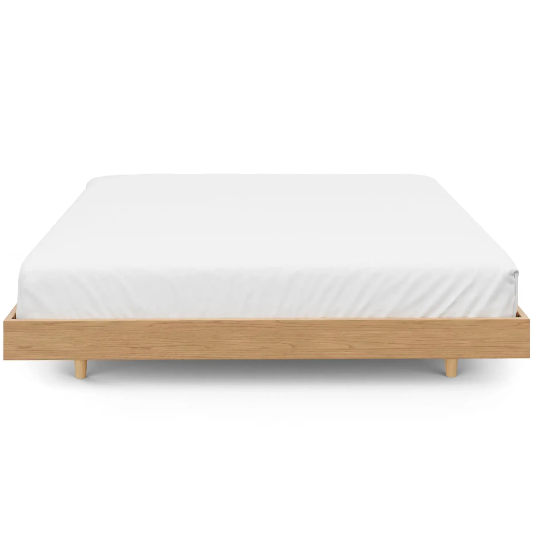 Basi King Bed Frame - White Oak