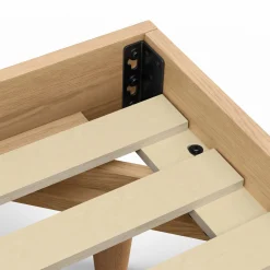 Basi King Bed Frame - White Oak