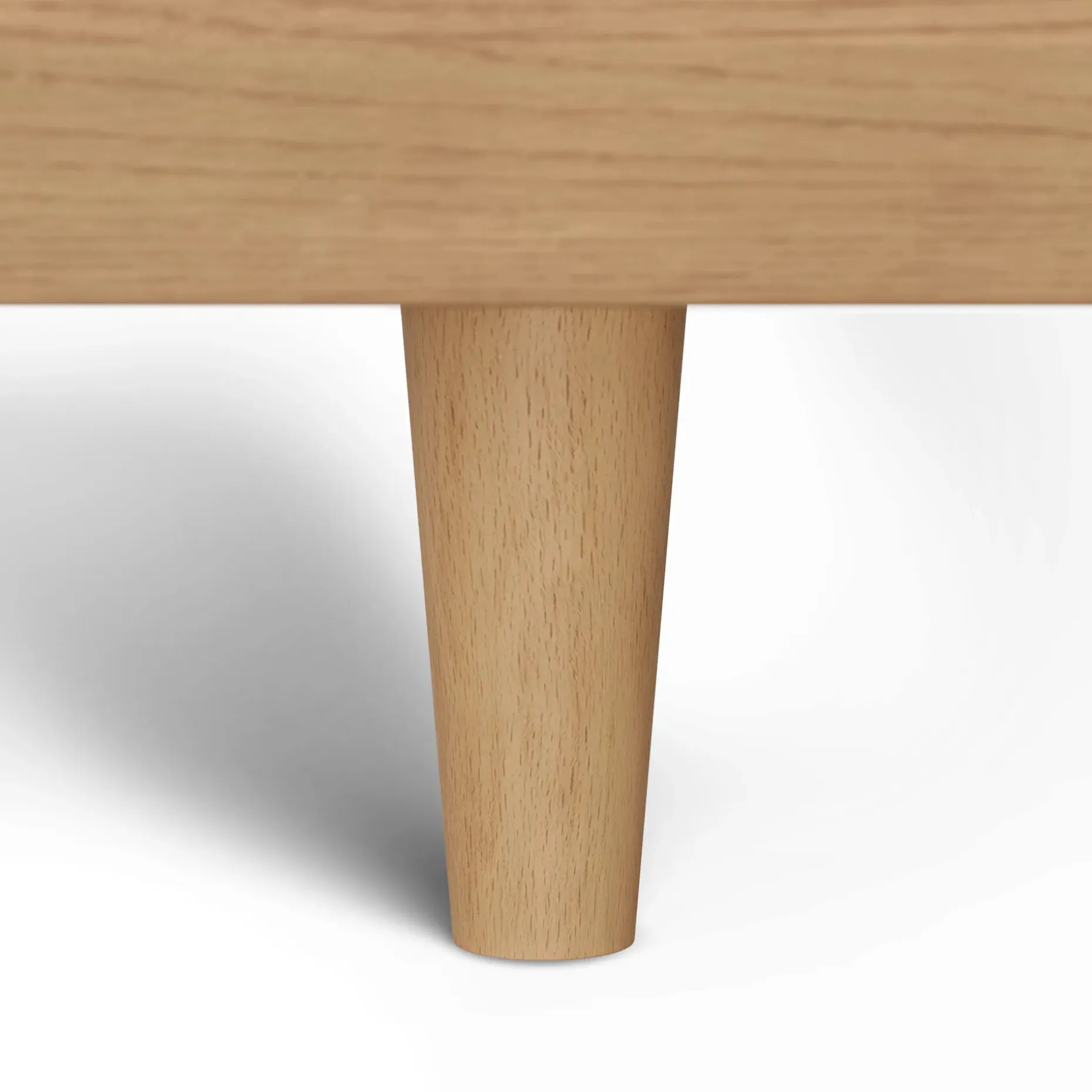 Basi King Bed Frame - White Oak