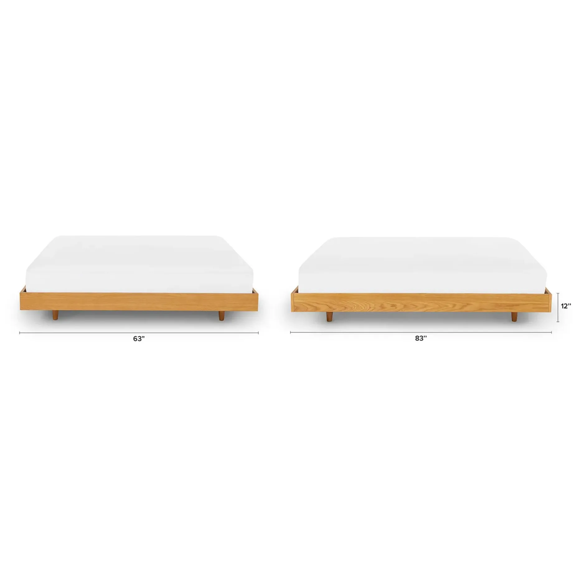 Basi Queen Bed Frame - Oak