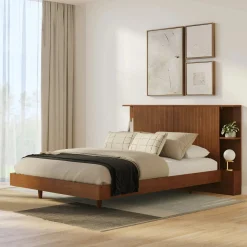 Basi Queen Bed Frame - Oak