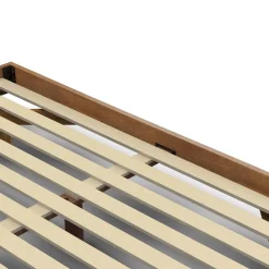 Basi Queen Bed Frame - Smoked Oak