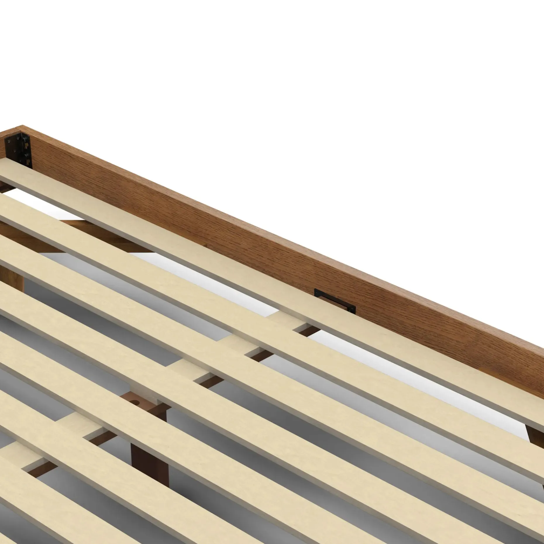 Basi Queen Bed Frame - Smoked Oak