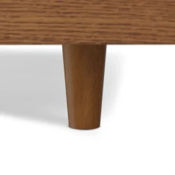 Basi Queen Bed Frame - Smoked Oak