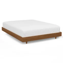 Basi Queen Bed Frame - Smoked Oak