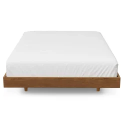 Basi Queen Bed Frame - Smoked Oak