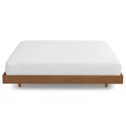 Basi Queen Bed Frame - Smoked Oak