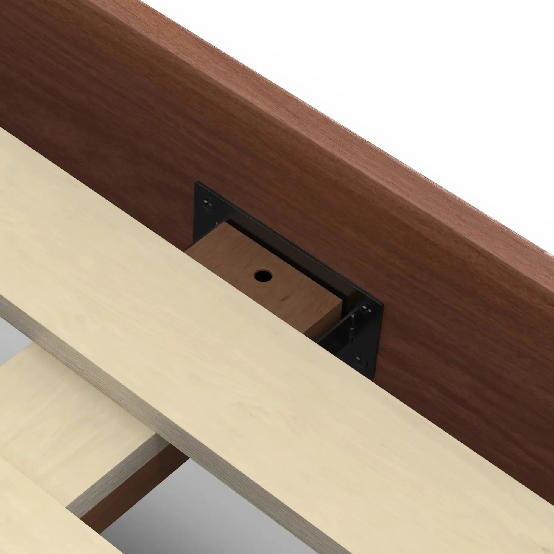 Basi Queen Bed Frame - Walnut