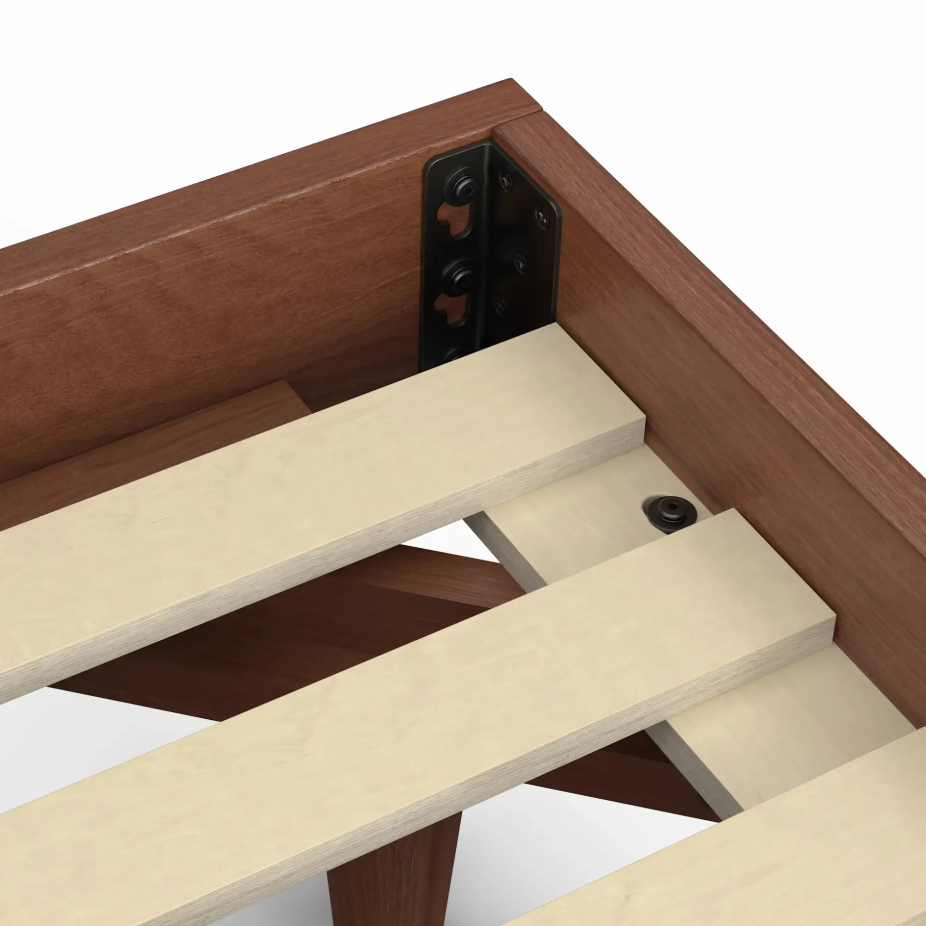 Basi Queen Bed Frame - Walnut