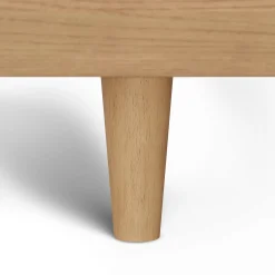 Basi Queen Bed Frame - White Oak
