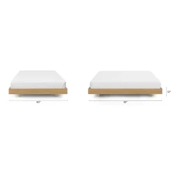 Basi Queen Bed Frame - White Oak