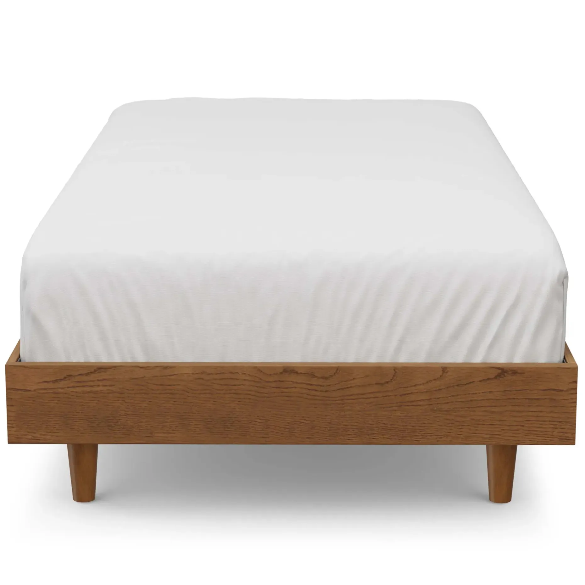 Basi Twin Bed Frame - Smoked Oak
