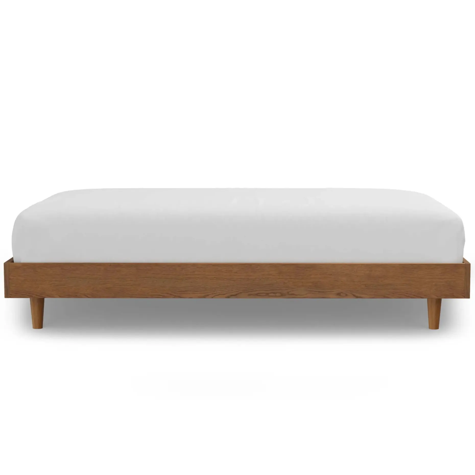 Basi Twin Bed Frame - Smoked Oak