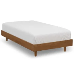Basi Twin Bed Frame - Smoked Oak