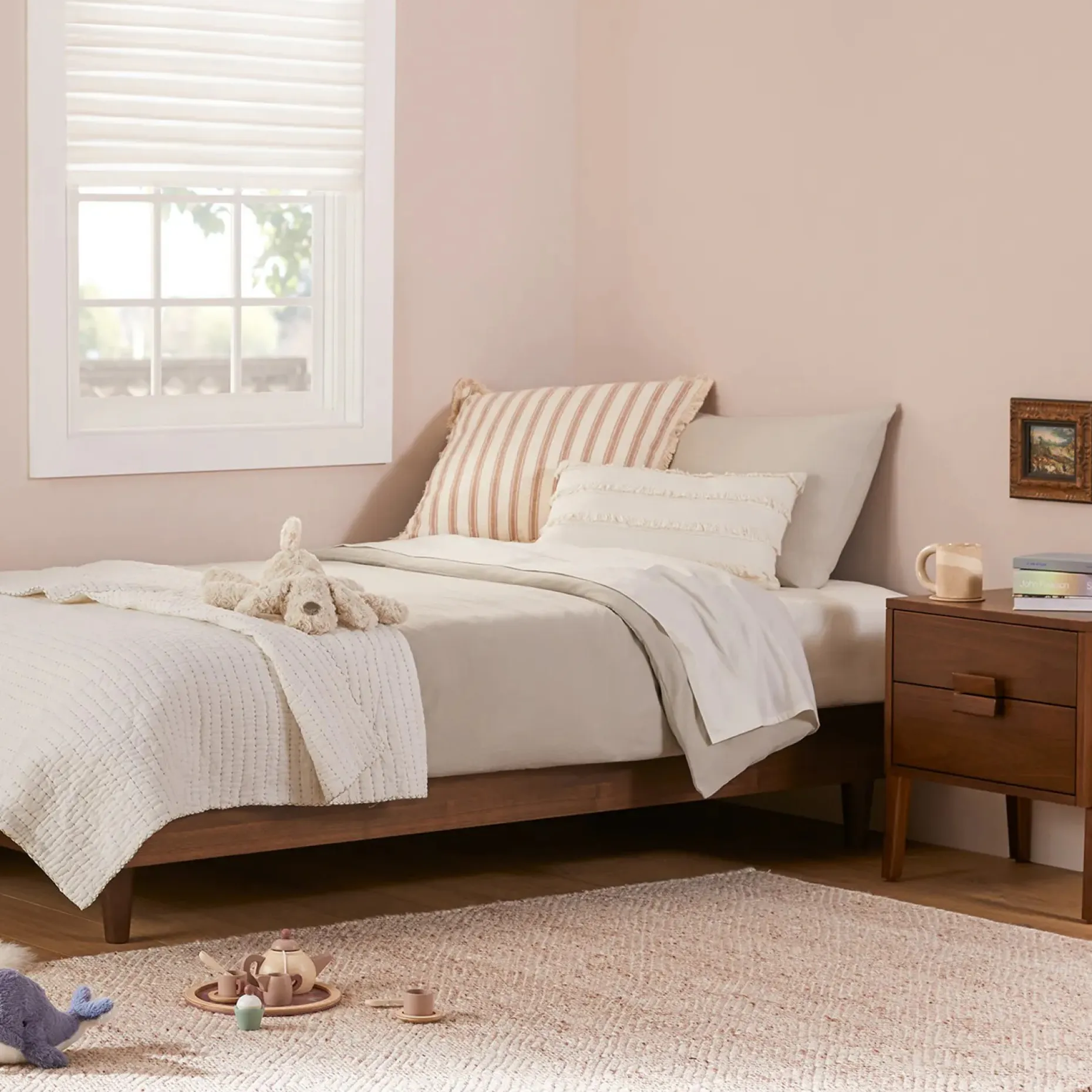 Basi Twin Bed Frame - Walnut