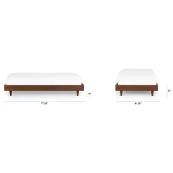 Basi Twin Bed Frame - Walnut