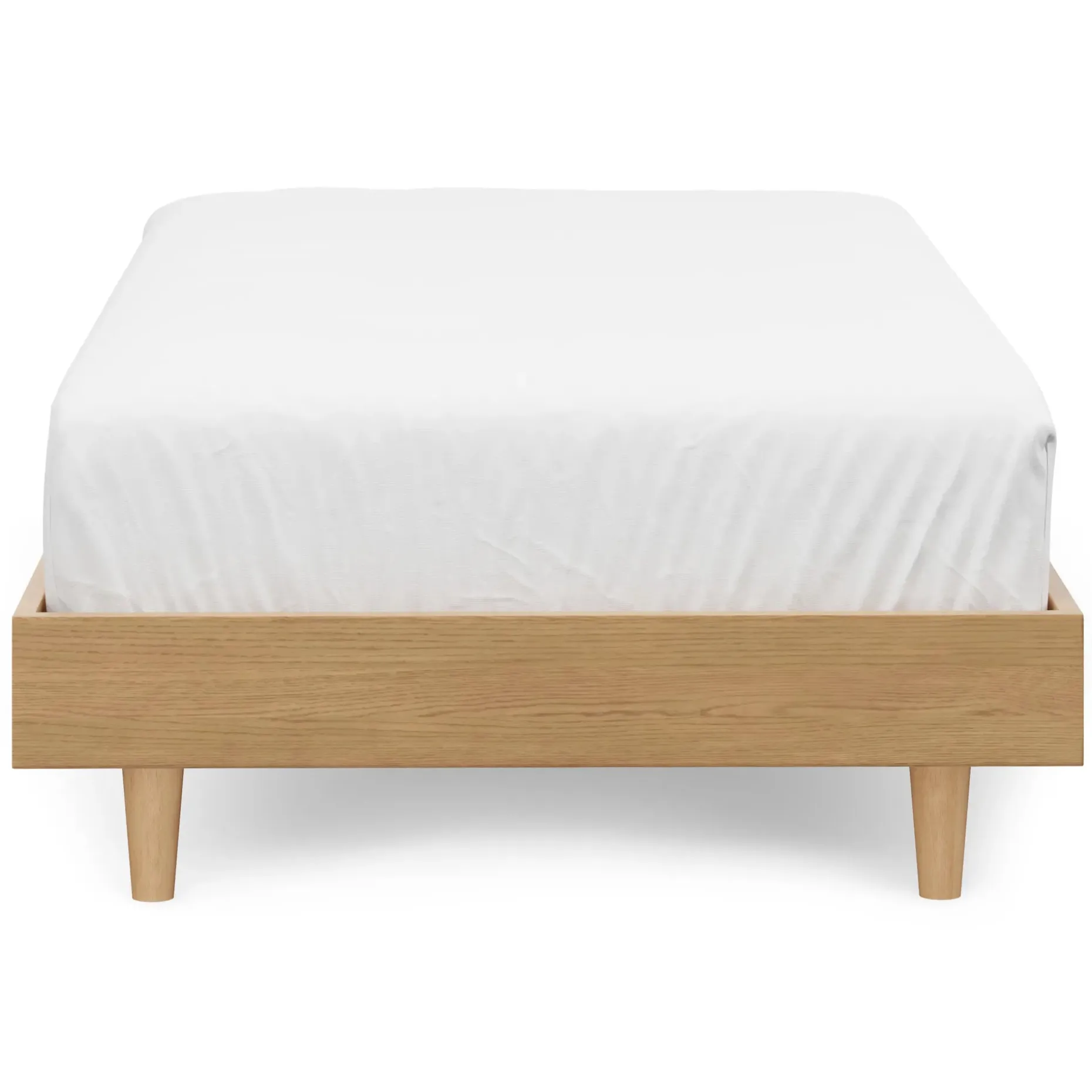 Basi Twin Bed Frame - White Oak