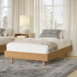 Basi Twin Bed Frame - White Oak