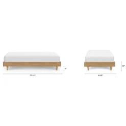 Basi Twin Bed Frame - White Oak