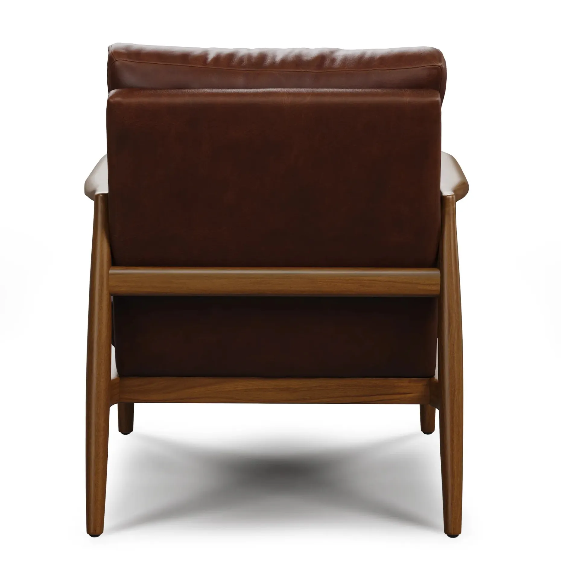 Bavel 28.5" Leather Lounge Chair - Indiana Brown