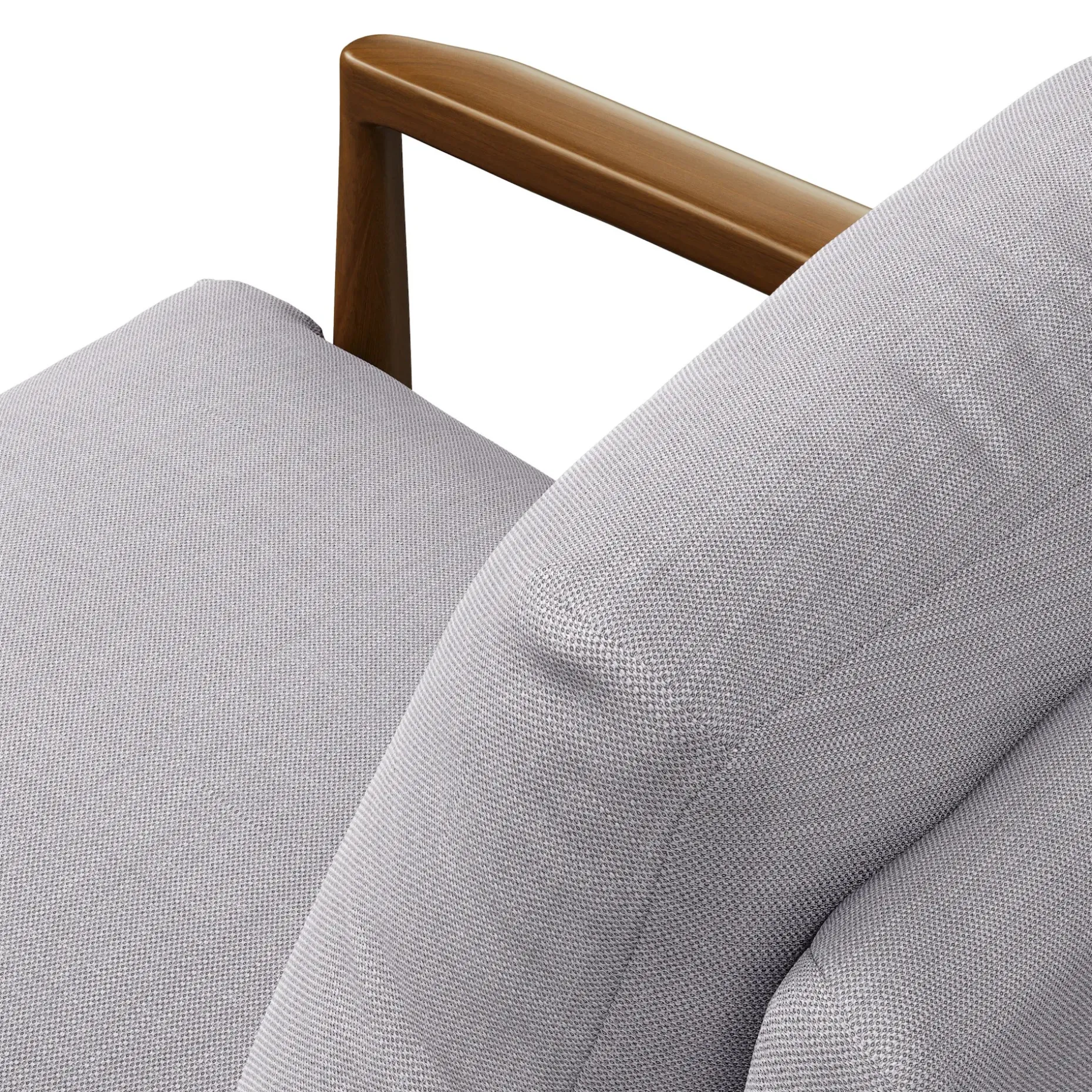Bavel 28.5" Lounge Set - Walnut and Field Gray