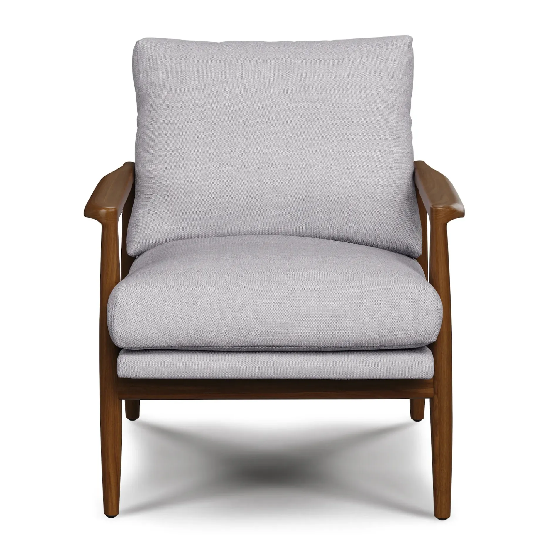 Bavel 28.5" Lounge Set - Walnut and Field Gray