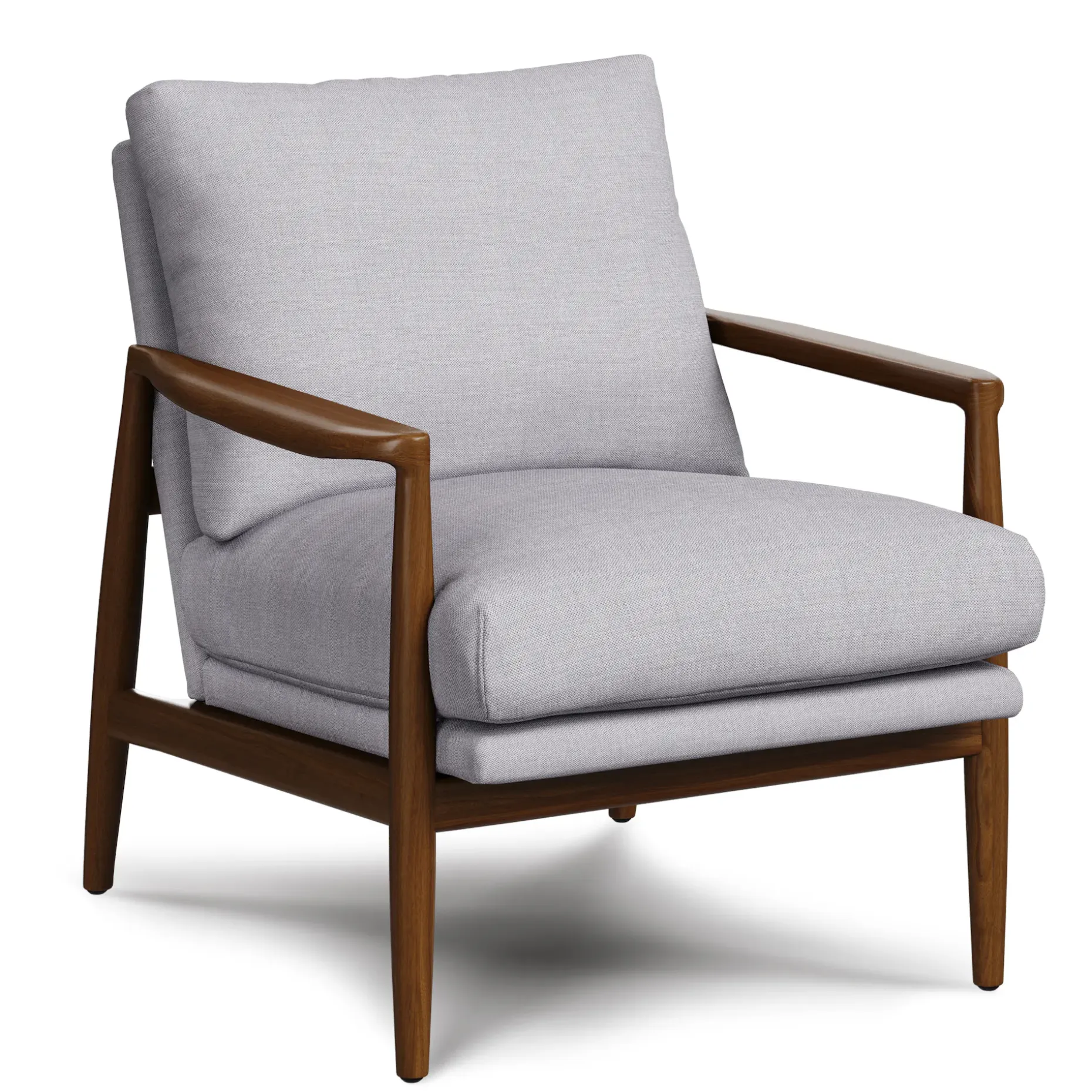 Bavel 28.5" Lounge Set - Walnut and Field Gray