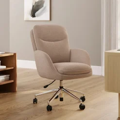 Bea Executive Office Chair - Sandstone Wool Bouclé