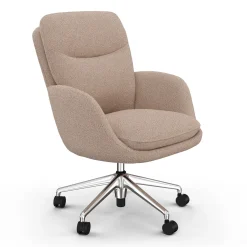 Bea Executive Office Chair - Sandstone Wool Bouclé