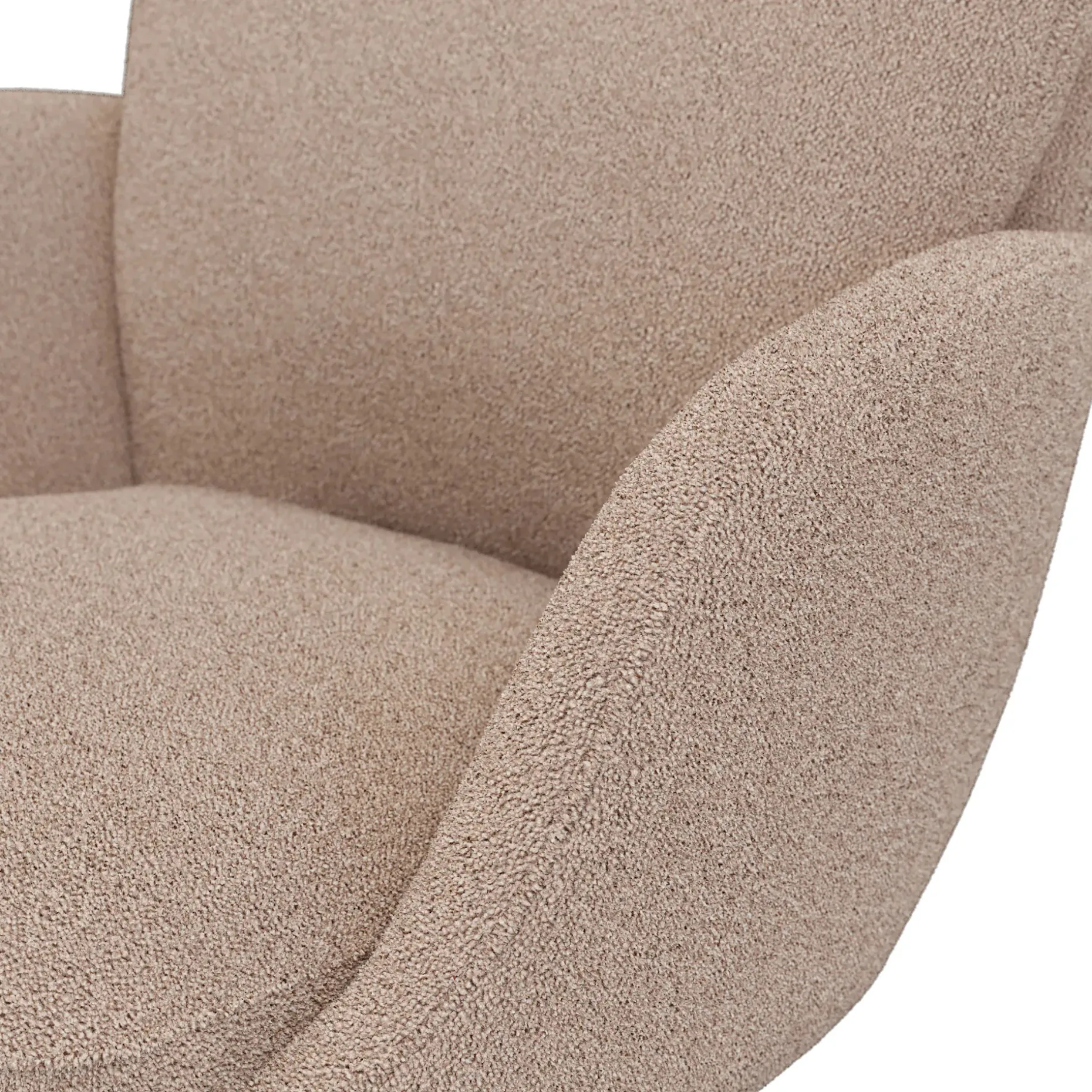 Bea Executive Office Chair - Sandstone Wool Bouclé