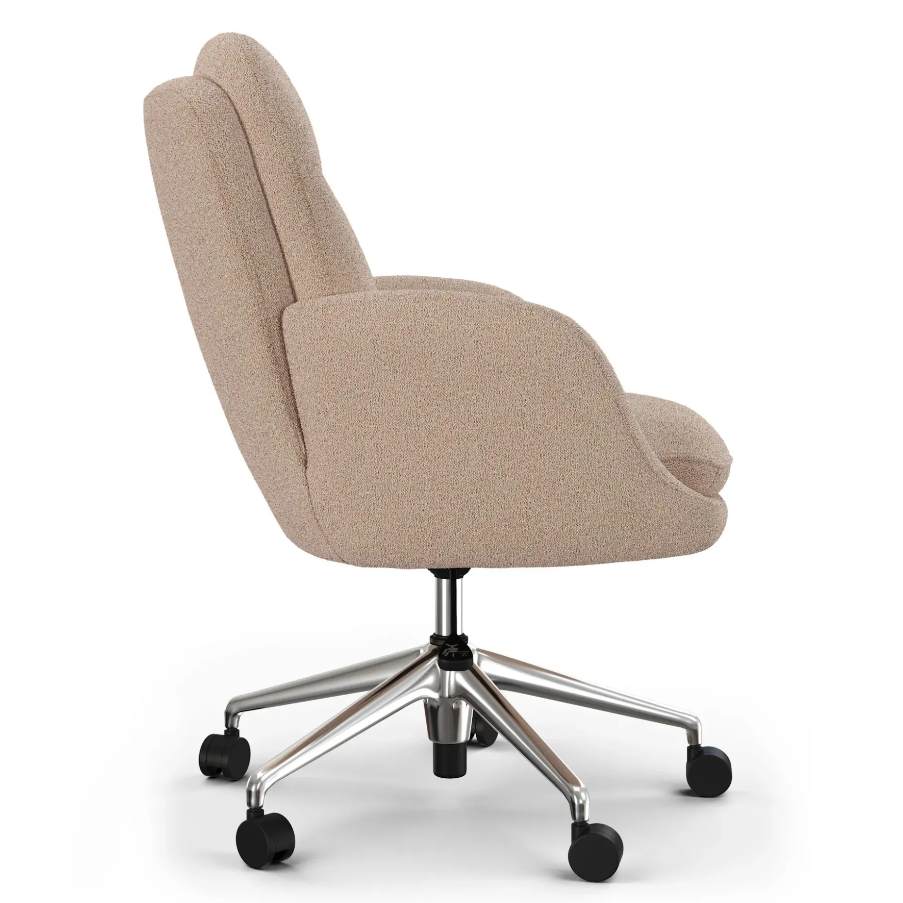 Bea Executive Office Chair - Sandstone Wool Bouclé