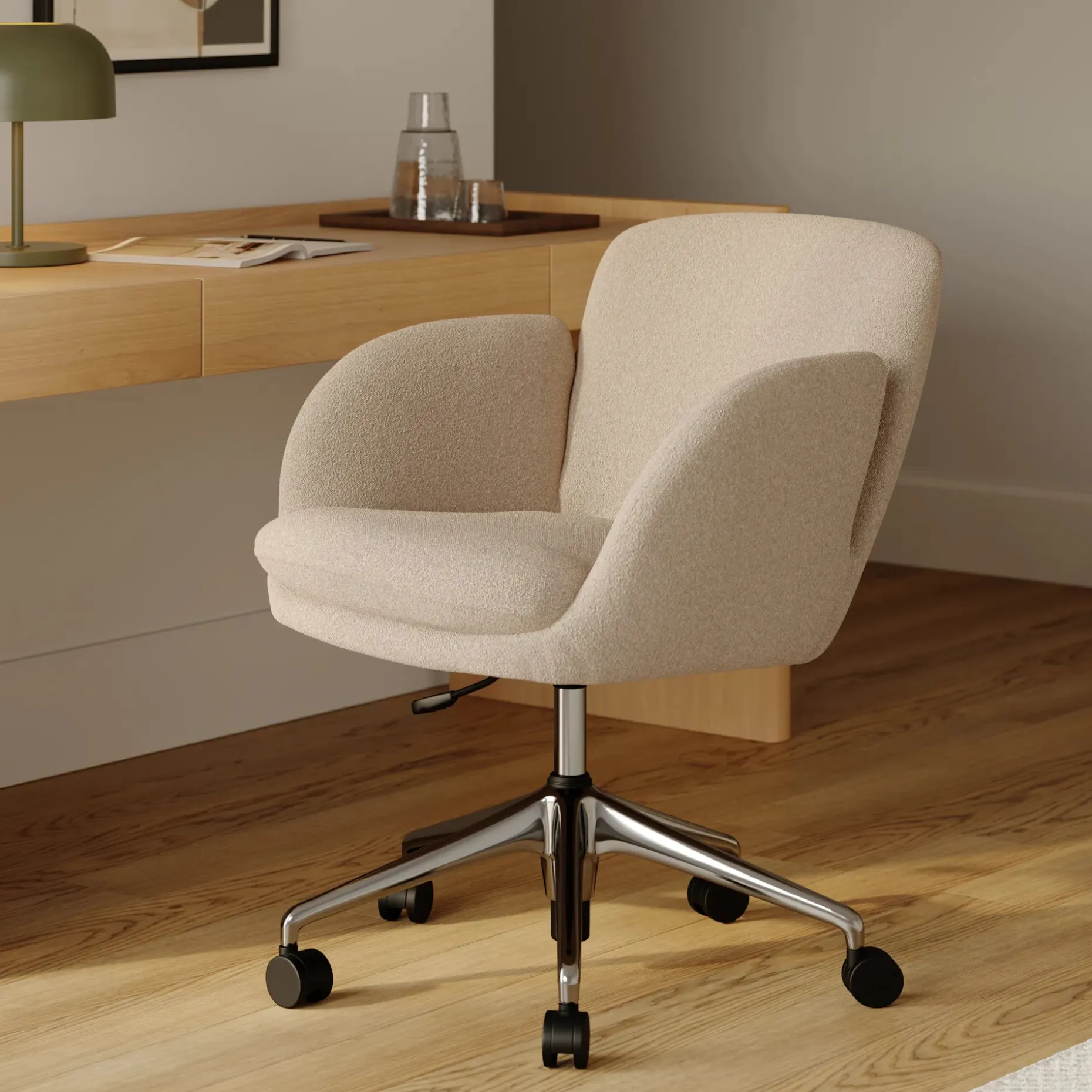 Bea Office Chair - Ratine Buff