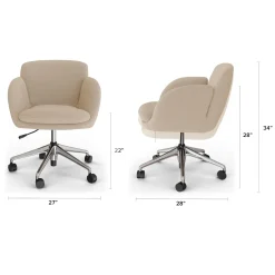 Bea Office Chair - Ratine Buff