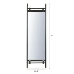 Beau Floor Mirror - Black
