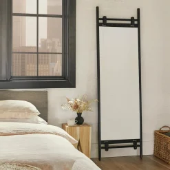 Beau Floor Mirror - Black