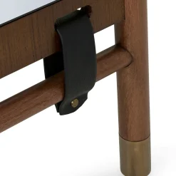Beau Floor Mirror - Walnut