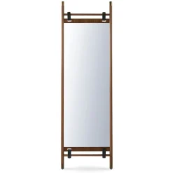 Beau Floor Mirror - Walnut