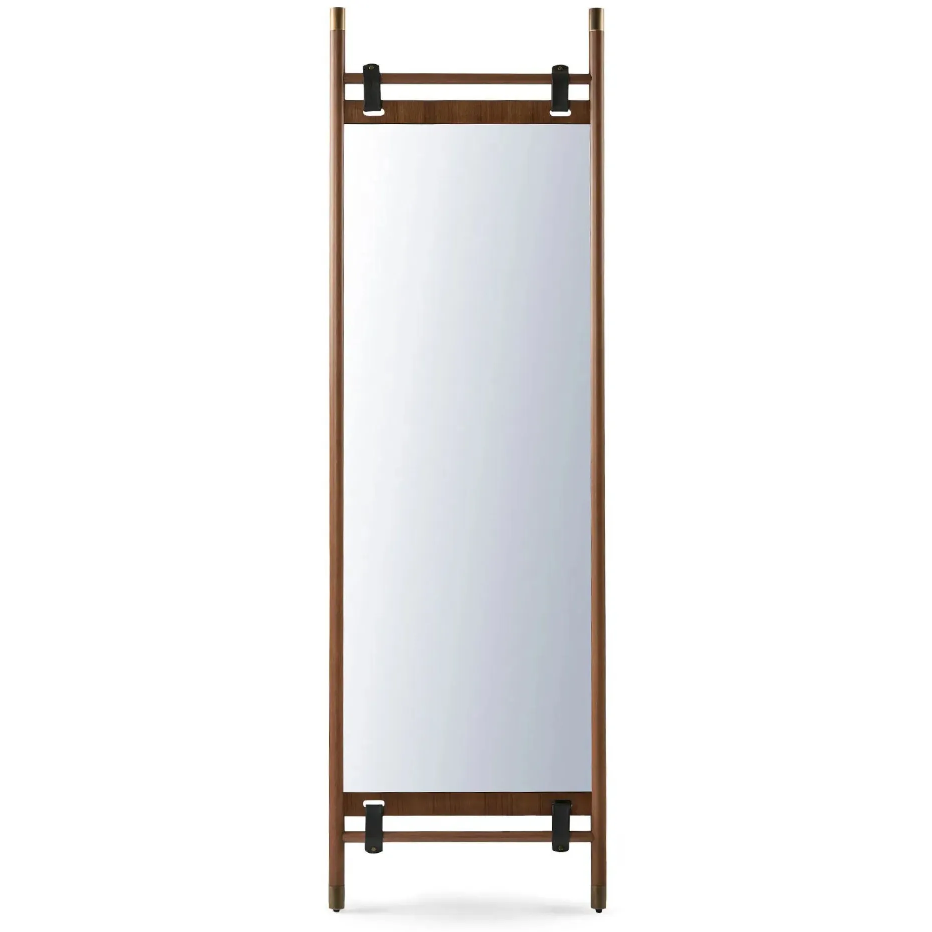 Beau Floor Mirror - Walnut
