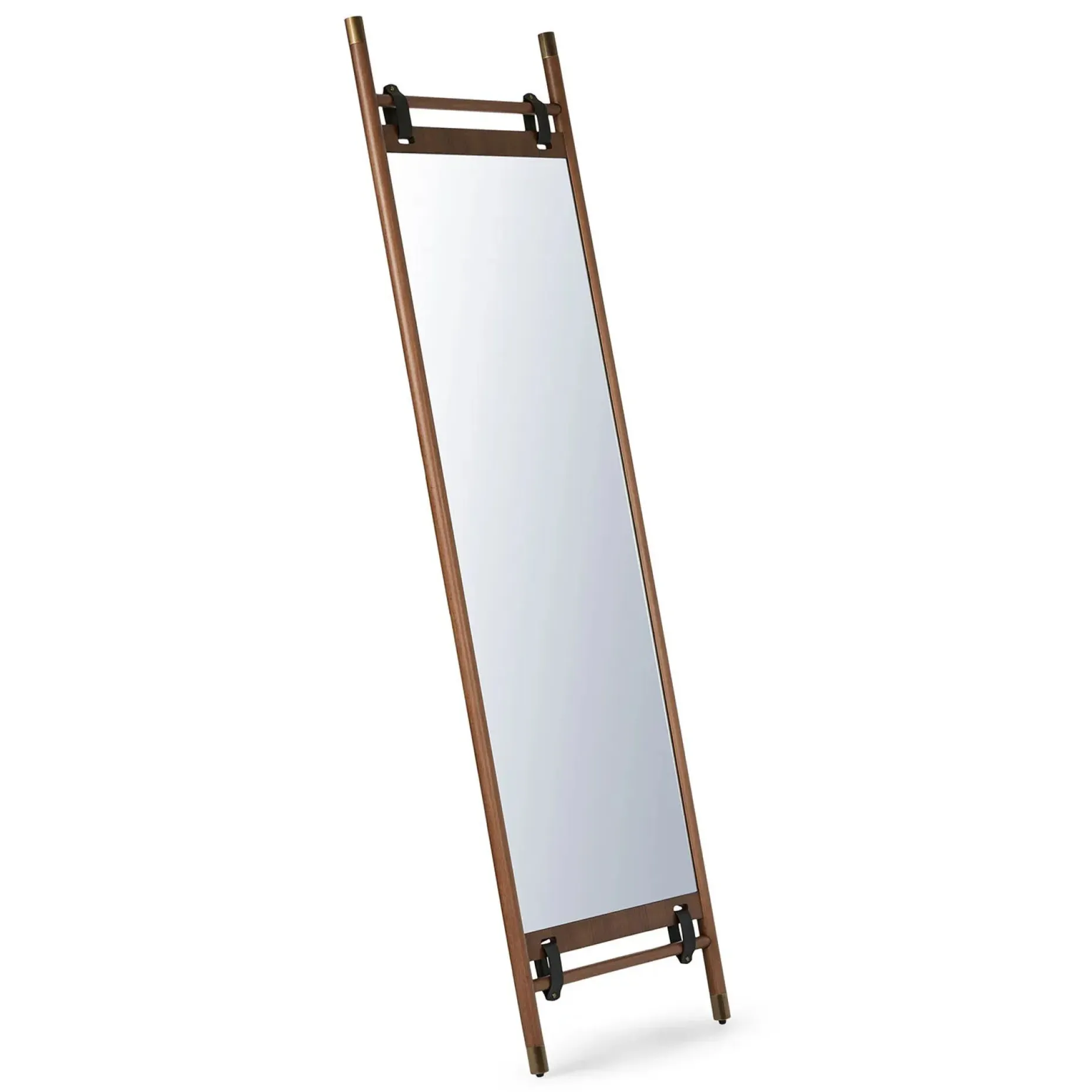 Beau Floor Mirror - Walnut